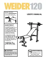 Weider 120 Manual preview