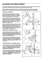 Preview for 9 page of Weider 1382 Series User Manual