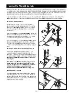 Предварительный просмотр 11 страницы Weider 148 User Manual