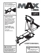 Preview for 1 page of Weider 1500e User Manual