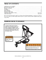 Preview for 2 page of Weider 1500e User Manual