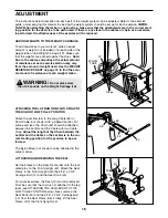 Preview for 16 page of Weider 15CT User Manual