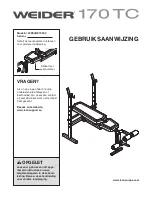 Weider 170 Tc Bench (Dutch) Gebruiksaanwijzing preview