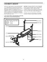 Предварительный просмотр 4 страницы Weider 170 Tc Bench (Dutch) Gebruiksaanwijzing