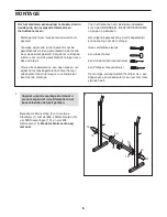 Предварительный просмотр 6 страницы Weider 170 Tc Bench (Dutch) Gebruiksaanwijzing