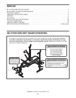 Предварительный просмотр 2 страницы Weider 195 Tc Bench (Dutch) Gebruiksaanwijzing