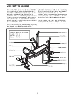 Предварительный просмотр 4 страницы Weider 195 Tc Bench (Dutch) Gebruiksaanwijzing