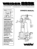 Weider 2319 WG-8225 Manual preview
