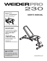 Weider 30279.0 Manual preview