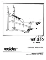 Weider 340 Classic Bench Manual preview