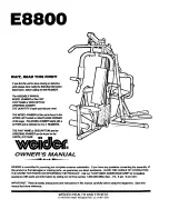 Weider 4 Station Home Gym Manual preview