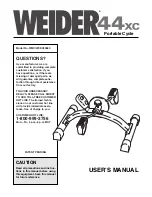 Weider 44xc Portable Cycle Manual preview