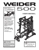 Weider 500 User Manual preview