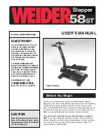 Weider 58st Manual preview