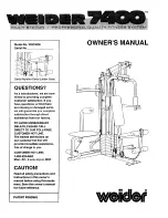 Weider 7400 Weight Manual preview