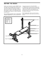 Preview for 4 page of Weider 831.150290 User Manual