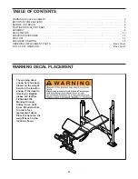 Preview for 2 page of Weider 831.150310 User Manual