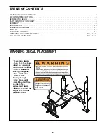 Preview for 2 page of Weider 831.150311 User Manual