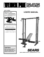 Weider 831.150470 User Manual preview