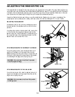 Preview for 14 page of Weider 831.150470 User Manual