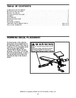 Preview for 2 page of Weider 831.153240 User Manual