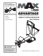 Weider 831.15392.3 User Manual preview