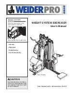 Weider 831.153932 User Manual предпросмотр