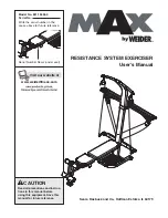 Preview for 1 page of Weider 831.15395.0 User Manual