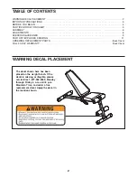 Preview for 2 page of Weider 831.15600.0 User Manual