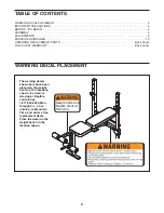 Предварительный просмотр 2 страницы Weider 831.15607.1 User Manual