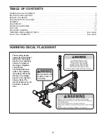 Preview for 2 page of Weider 831.15707.0 User Manual