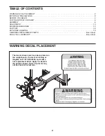 Предварительный просмотр 2 страницы Weider 831.15711.0 User Manual