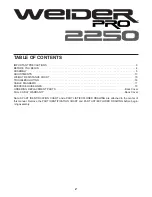 Preview for 2 page of Weider 831.159300 User Manual