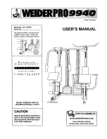 Weider 831.15973 User Manual preview