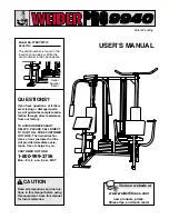 Preview for 1 page of Weider 831.159730 User Manual