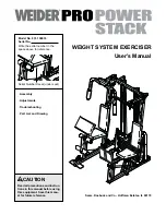 Weider 831.159833 User Manual preview