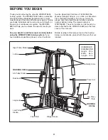 Preview for 4 page of Weider 8630 Training User Manual