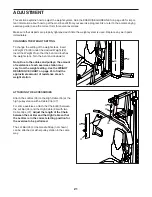 Preview for 21 page of Weider 8700 I User Manual