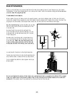 Preview for 25 page of Weider 8700 I User Manual