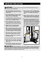 Preview for 3 page of Weider 9930 User Manual