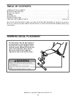 Preview for 2 page of Weider AB ARC WEEMBE1326.0 User Manual