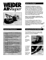 Preview for 2 page of Weider ABShaper DRMC20062 User Manual