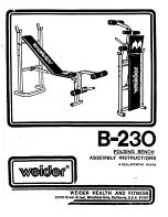 Weider B-2300 Assembly Instruction Manual preview