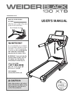 Weider Black 130 Xtb Treadmill Manual preview