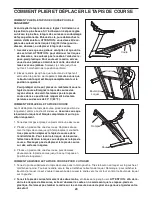 Preview for 25 page of Weider Black 160 Xtb Treadmill (French) Manuel De L'Utilisateur