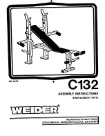 Weider C132 Bench Manual preview