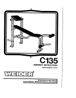 Weider C135 Bench Manual preview
