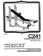 Preview for 1 page of Weider C241 Assembling Instructions