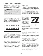 Preview for 12 page of Weider Cardio Pacer 2.0 Treadmill User Manual