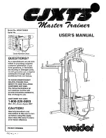 Weider Cjxt 3 Master Trainer User Manual preview